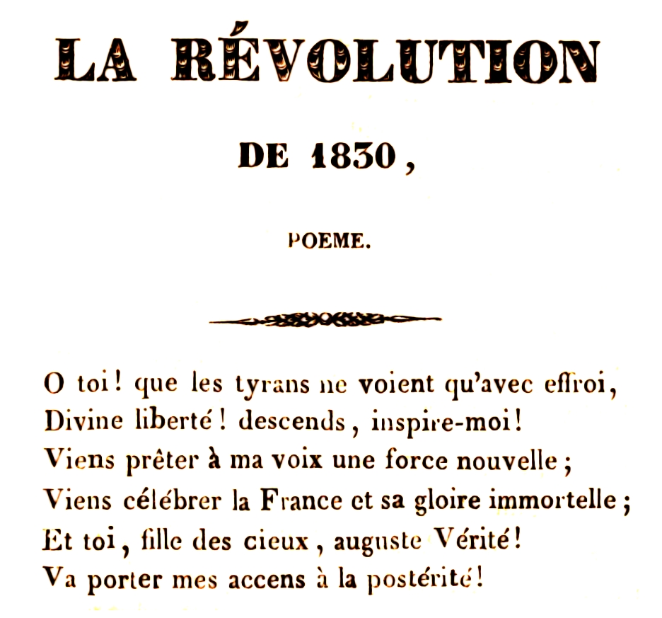 texte révolution 1830