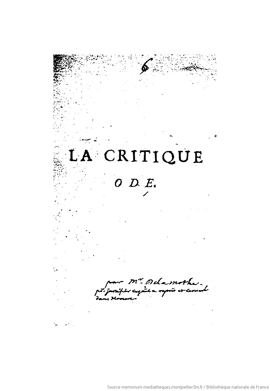 L'Iliade , poëme, avec un discours sur Homère, par M. de La Motte,... - vue 2 - page NP