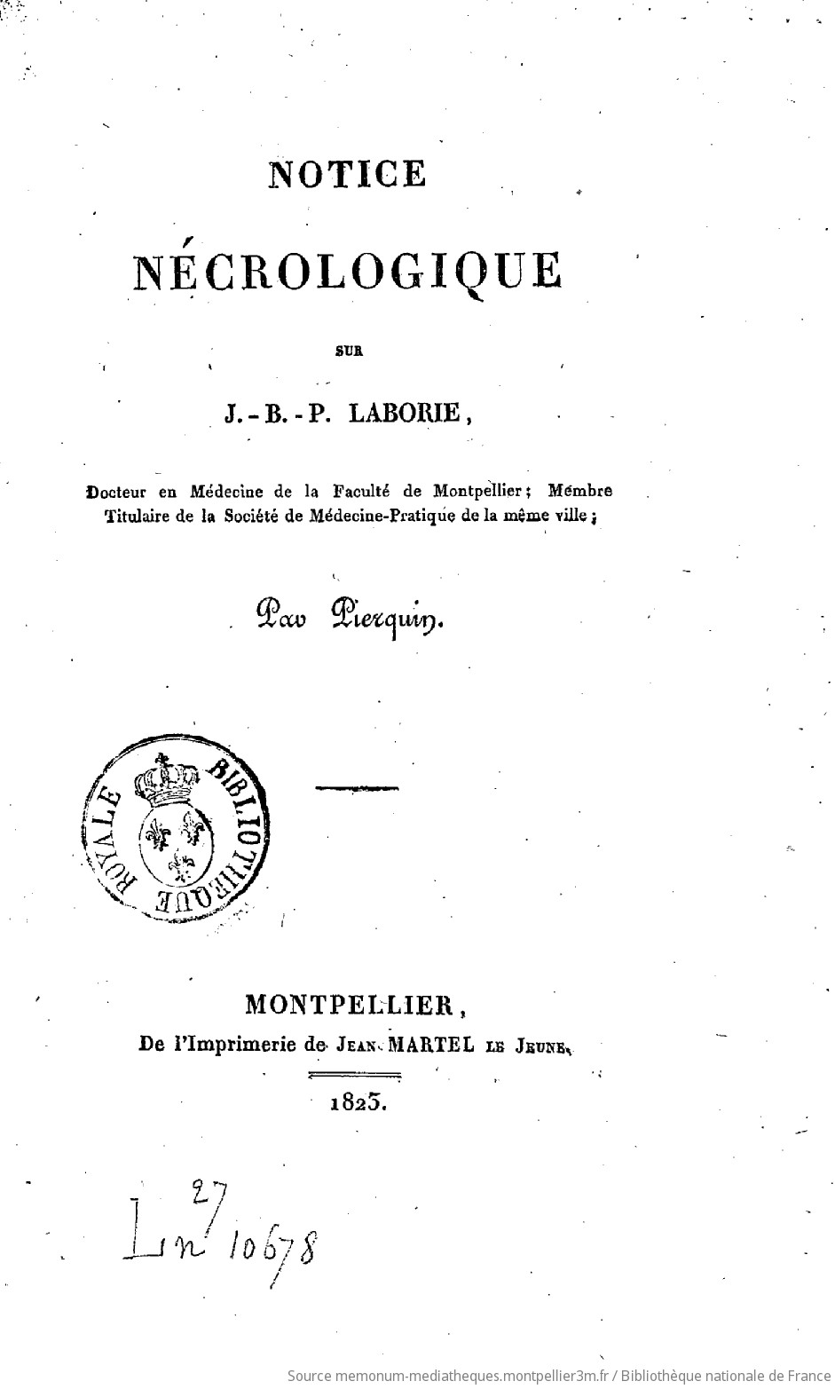 Notice nécrologique sur J.-B.-P. Laborie,... par Pierquin - vue 4 - page NP