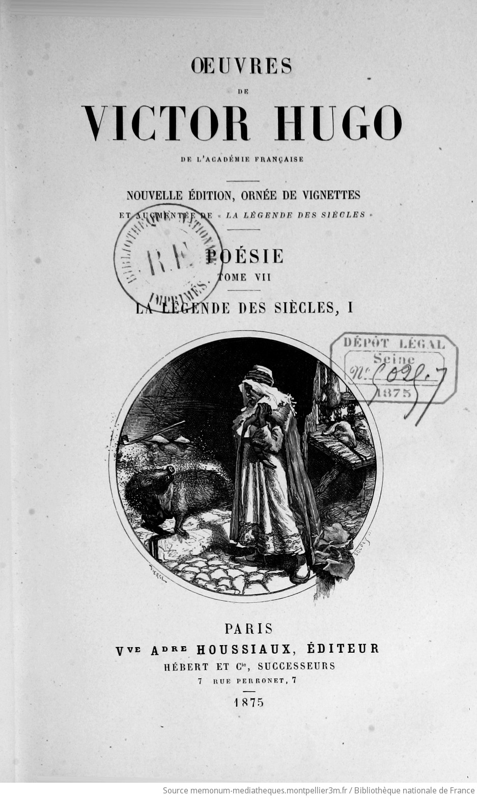 Oeuvres de Victor Hugo... ; Poésie, 1-8. Oeuvres de Victor Hugo.... Poésie. Les contemplations - vue 12 - page NP
