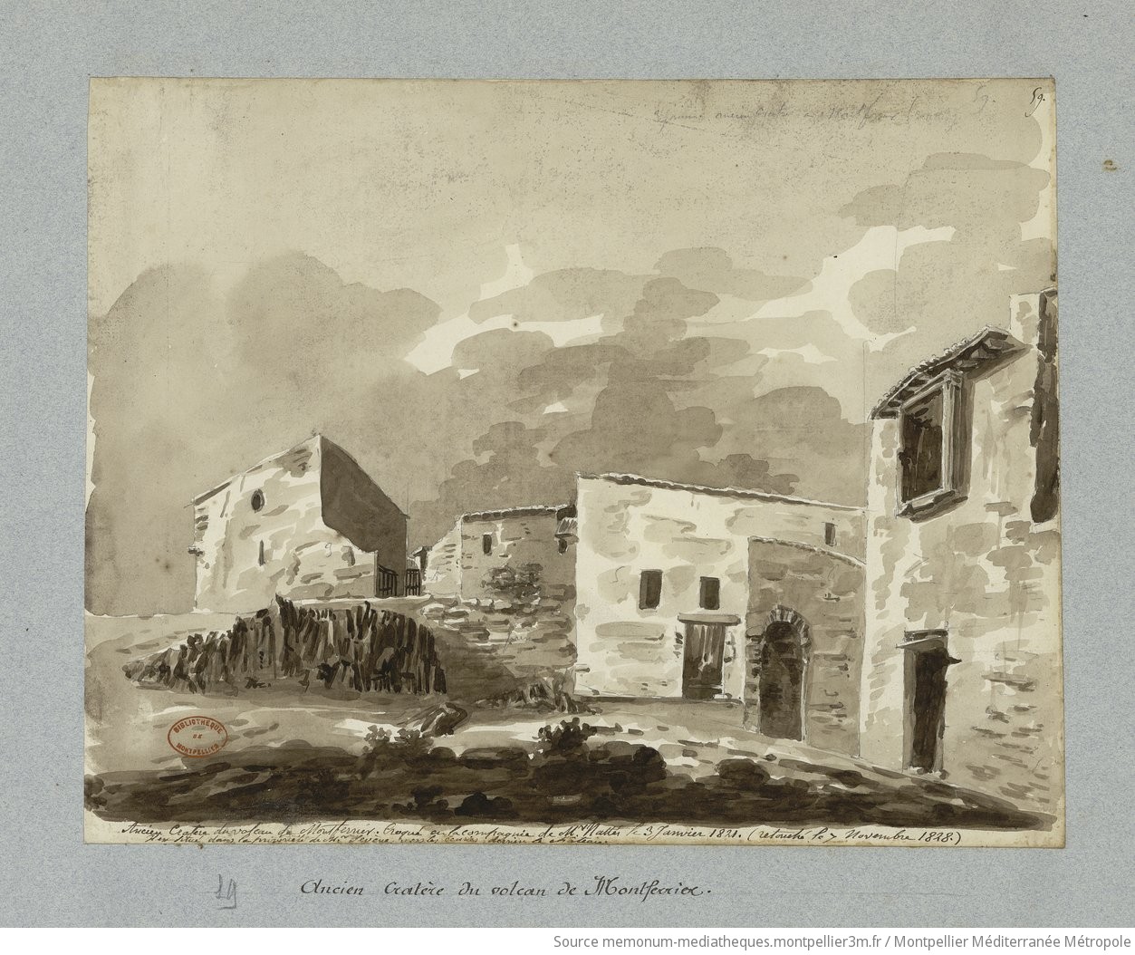 Ancien cratère du volcan de Montferrier