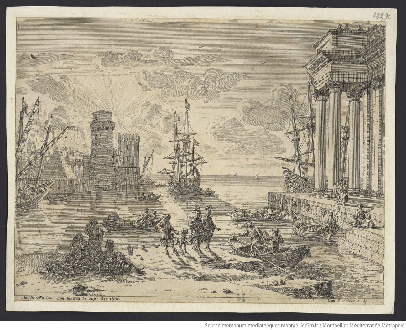 Port de mer, effet de brume : L'Embarquement d'Ulysse, ou d'Énée, Iule et Achate ?