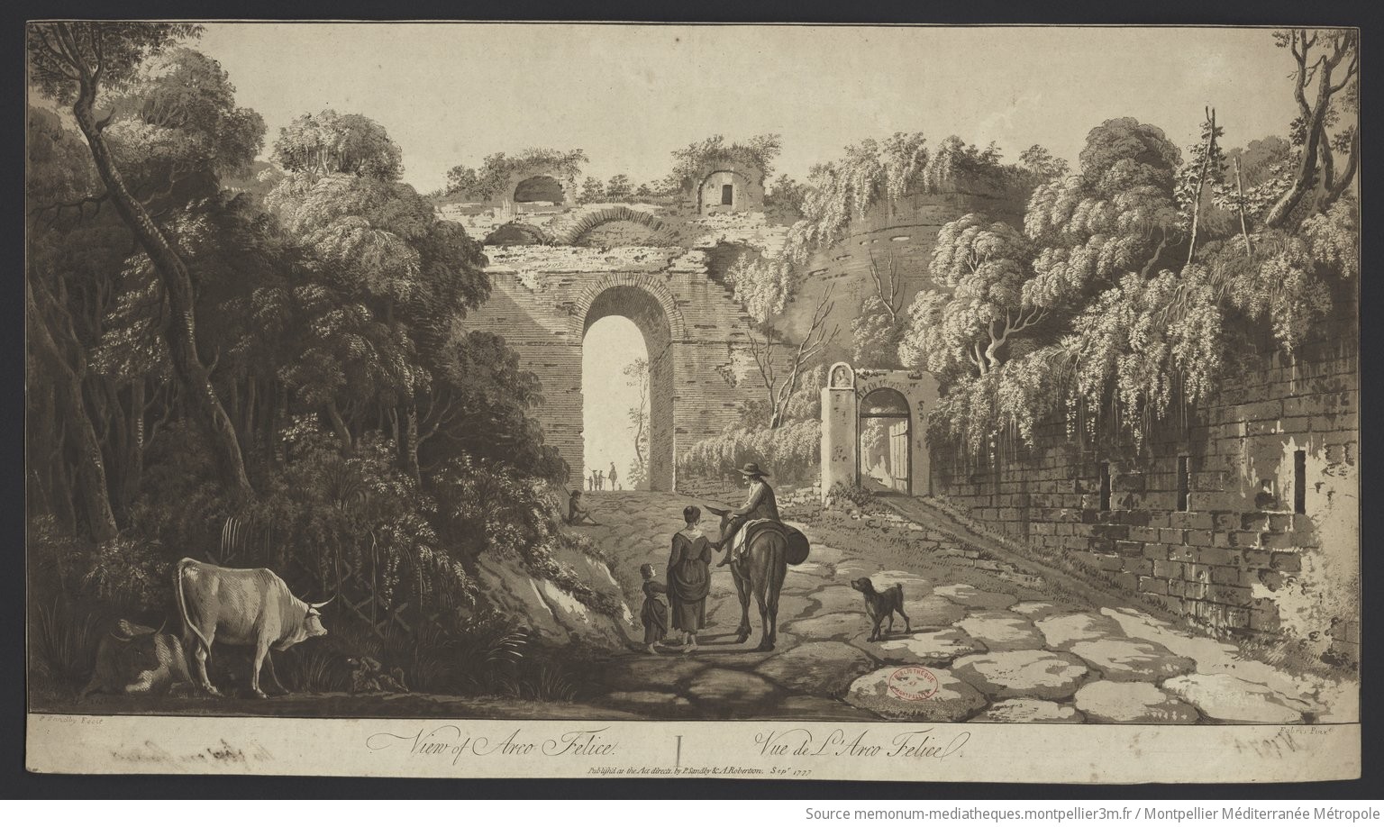 View of Arco Felice. Vue de l'Arco Felice