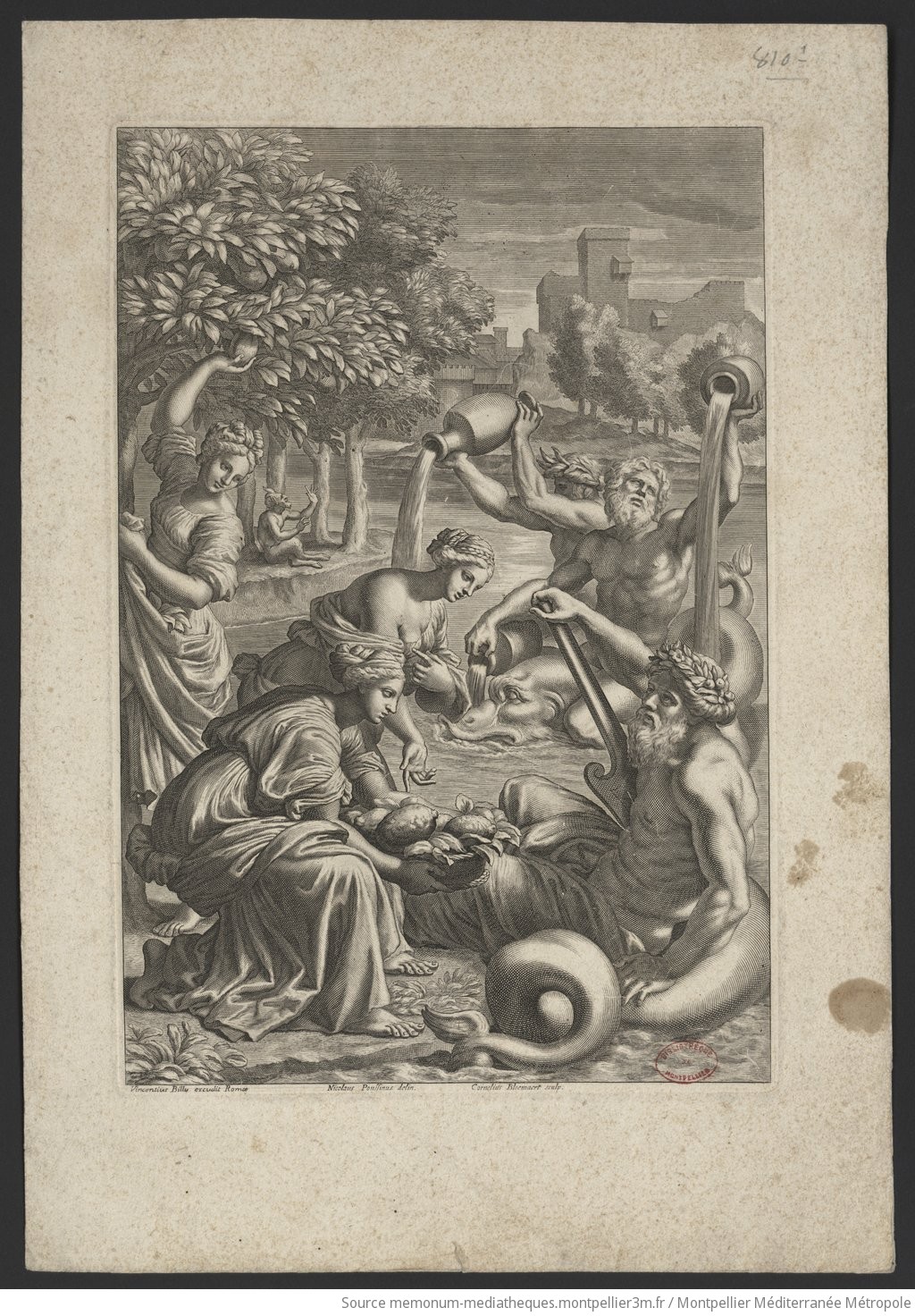 Les nymphes Hespérides et le dieu du lac de Garde