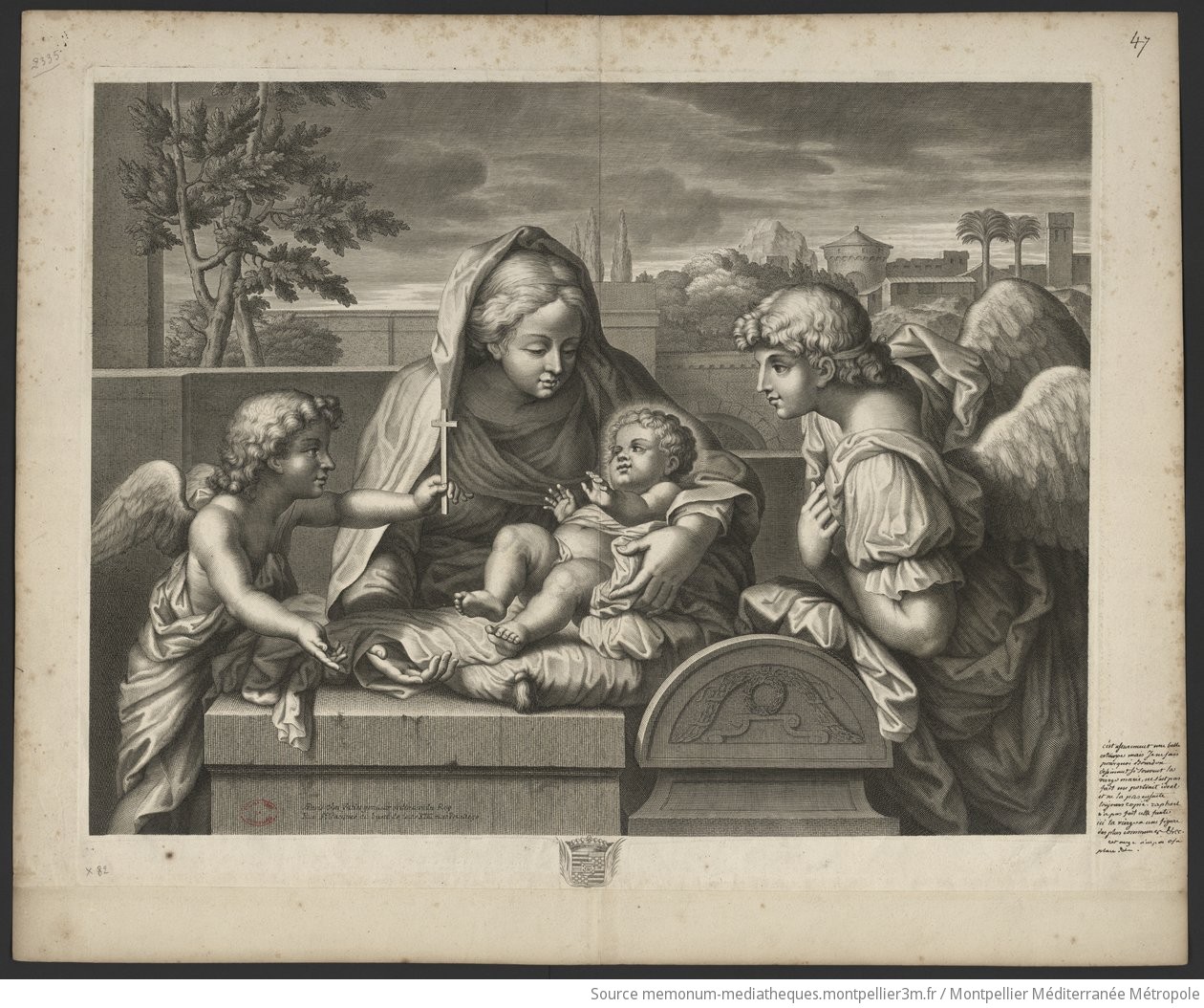 La Vierge à l'Enfant avec deux anges (quatre figures)