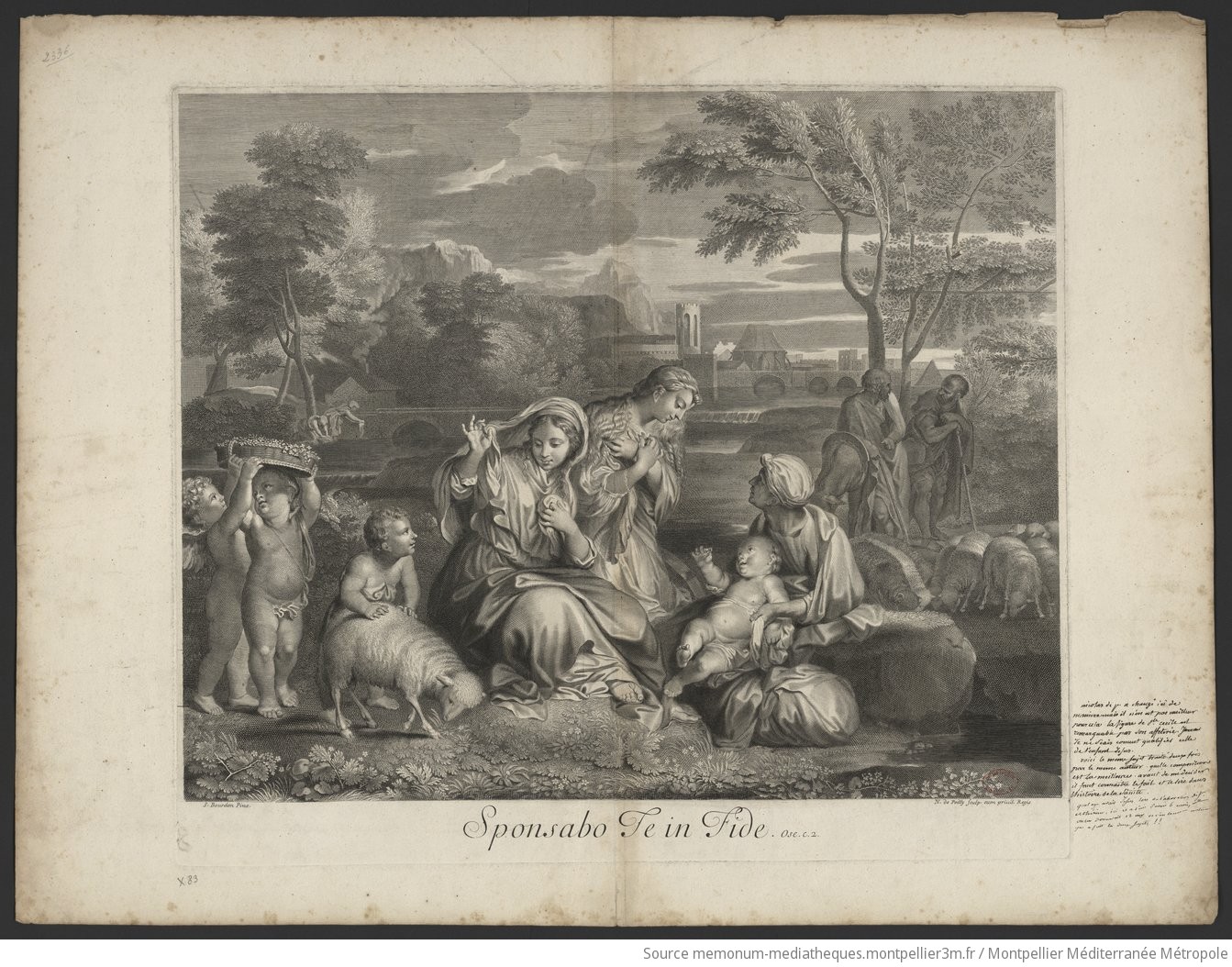 Le repos de la sainte Famille avec Sainte Catherine (onze figures)