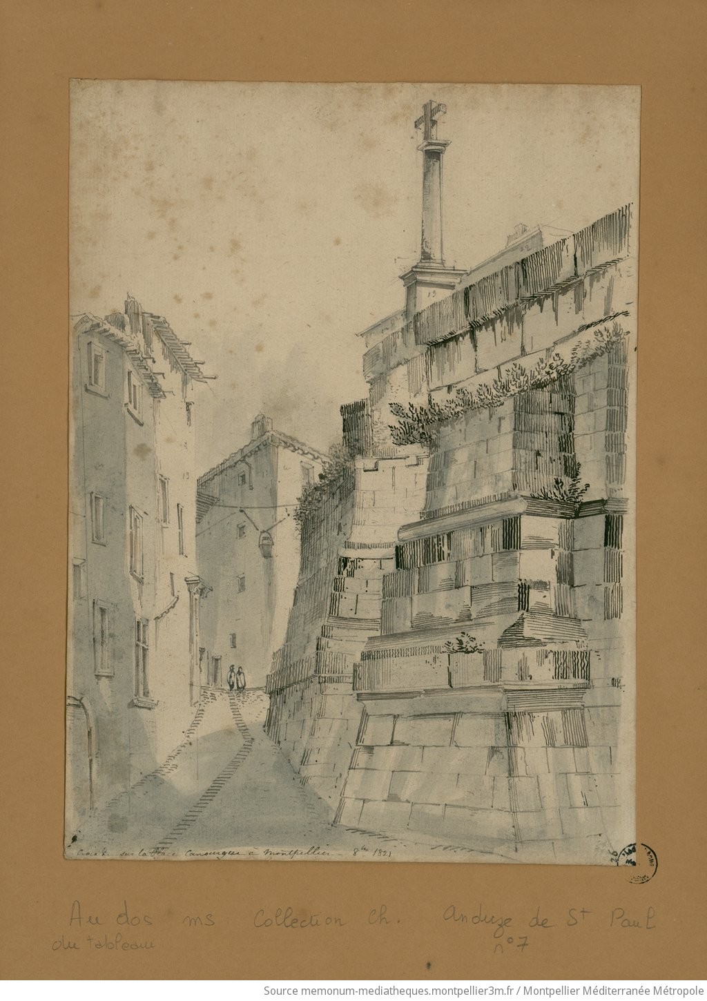 Croix sur la place Canourgue [Montpellier]