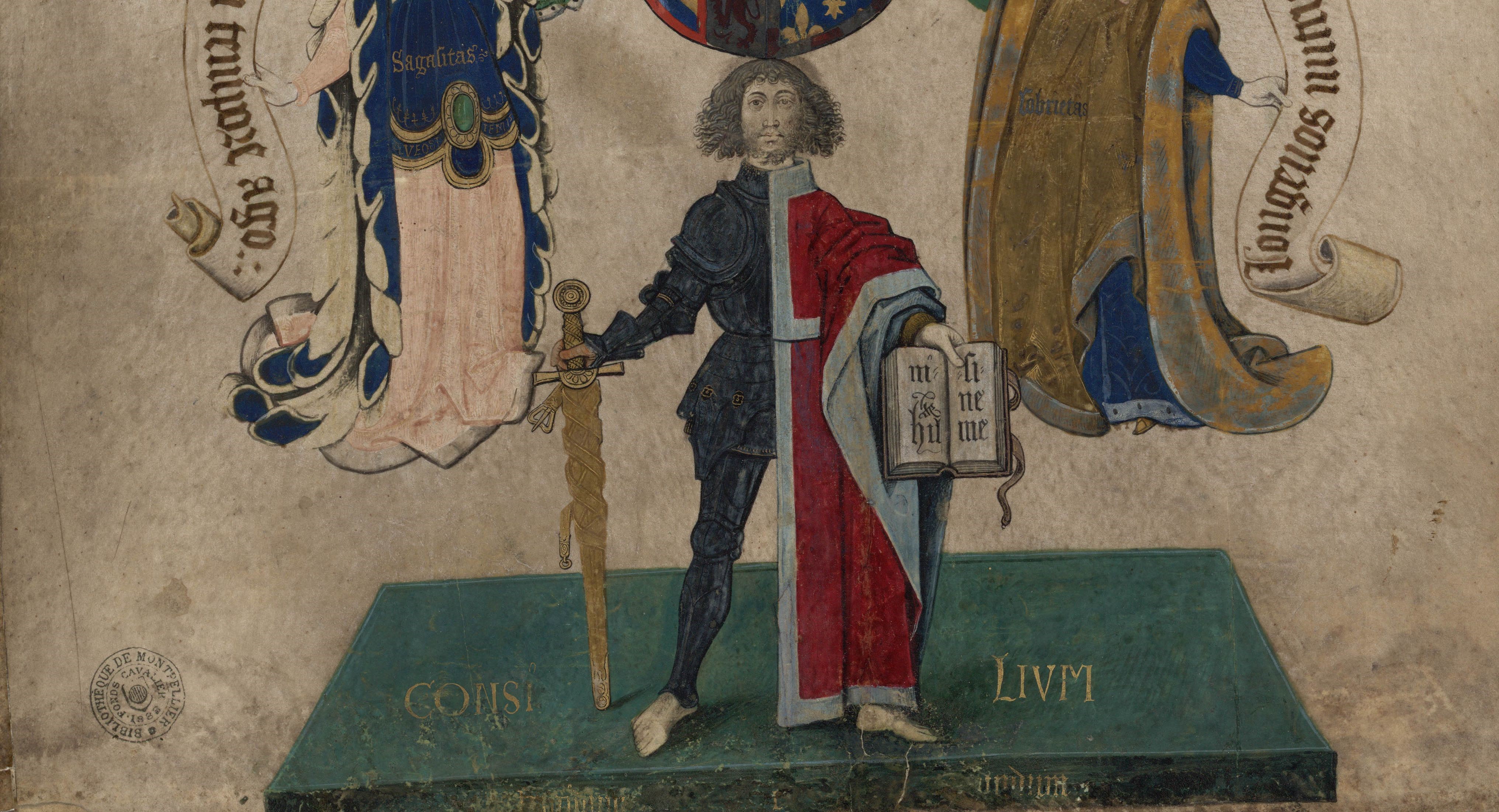 peinture homme juge et guerrier