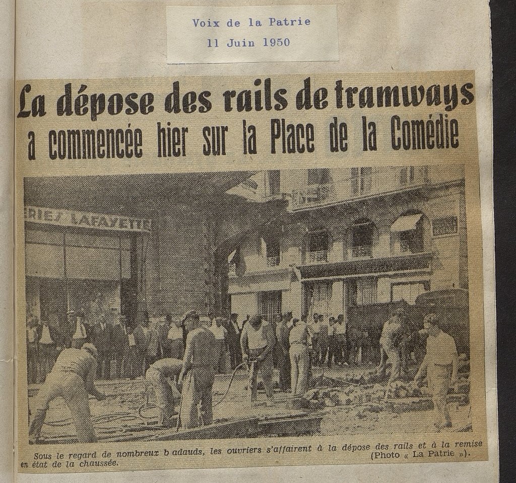 Dépose des rails Montpellier
