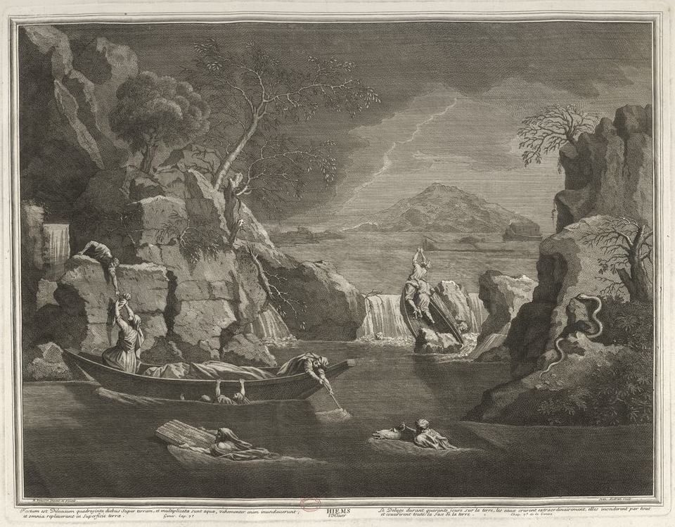 Hiems : Le Déluge, Jean Audran (1667-1756)
