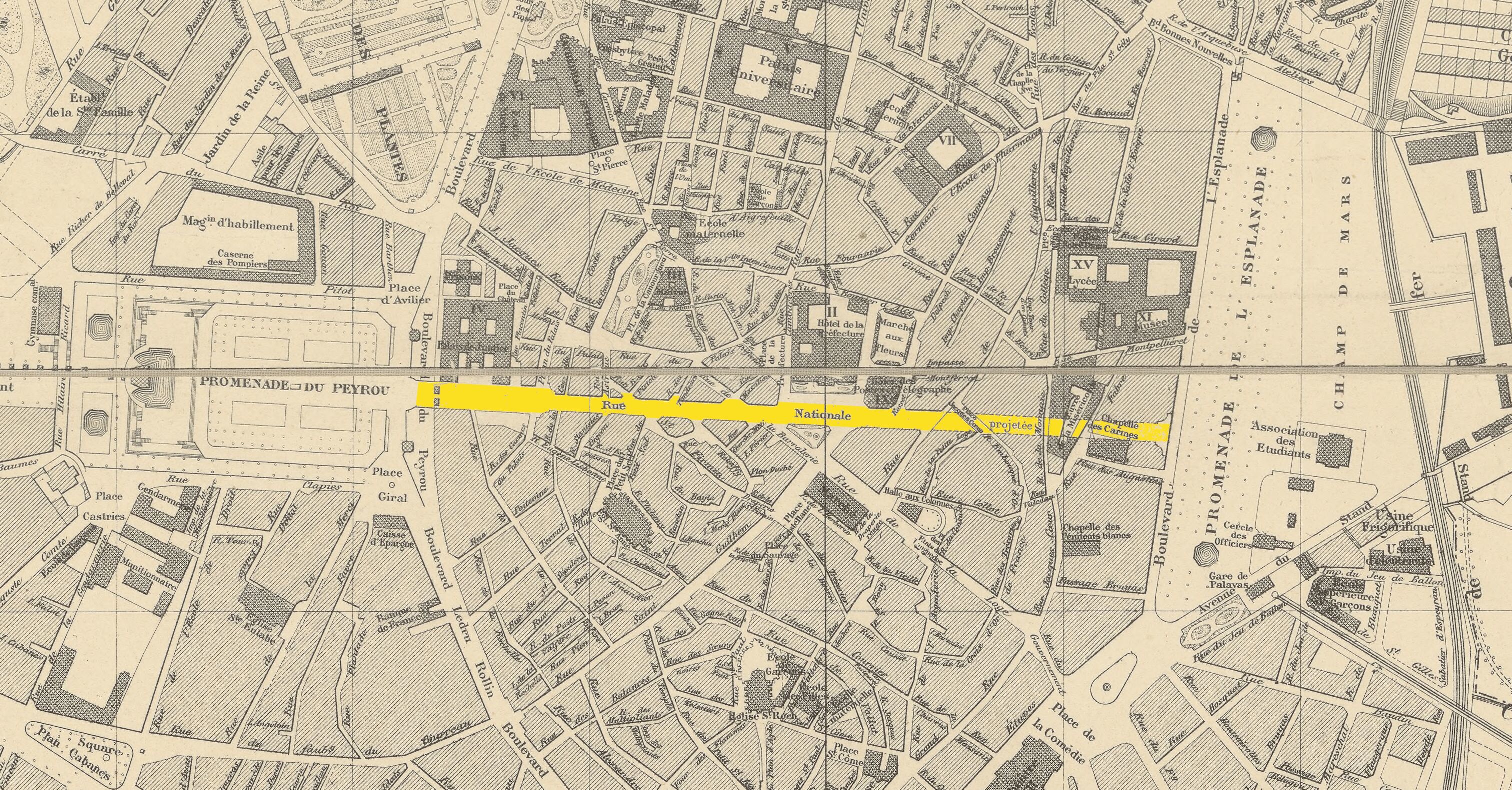 Plan de Montpellier 1896